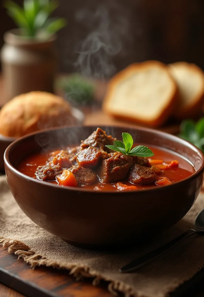 10 Bread Dinner Recipes for Simple Comfort - 5. Rustic Bread with Beef Stew