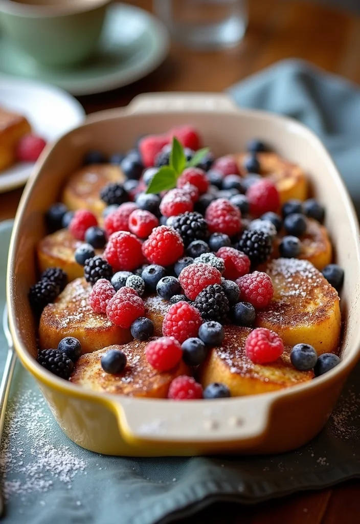 10 Bread Dinner Recipes for Simple Comfort - 7. Sweet and Savory French Toast Casserole
