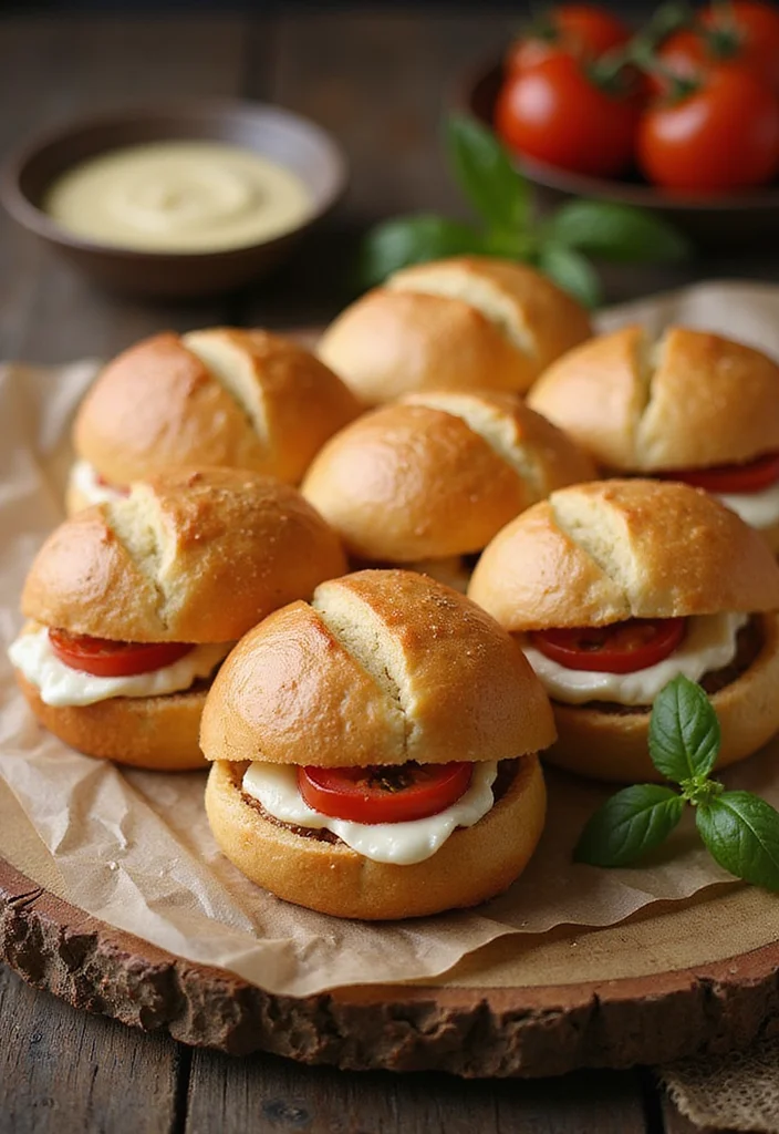 10 Bread Dinner Recipes for Simple Comfort - 8. Caprese Stuffed Bread Rolls