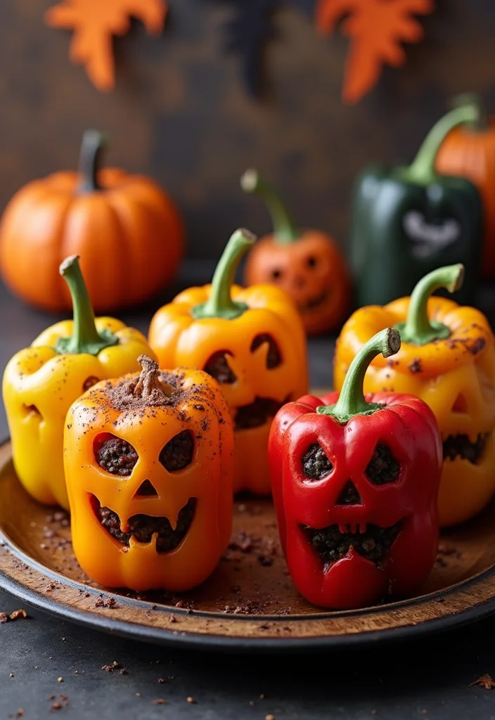 10 Halloween Dinner Recipes Fun and Festive - 3. Spooky Stuffed Peppers