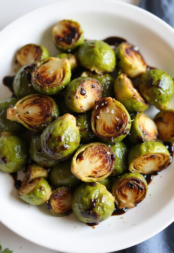 10 Healthy Brussels Sprout Recipes for Easy Sides - 1. Roasted Brussels Sprouts with Balsamic Glaze