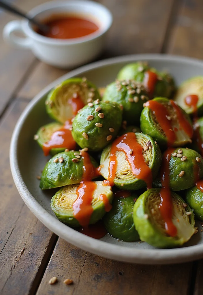 10 Healthy Brussels Sprout Recipes for Easy Sides - 9. Spicy Brussels Sprouts with Sriracha