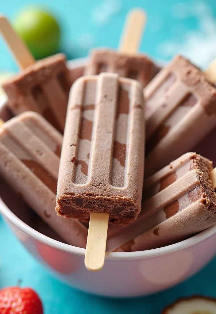 10 Heavy Cream Dessert Recipes Rich and Smooth - 8. Choco-Coconut Popsicles