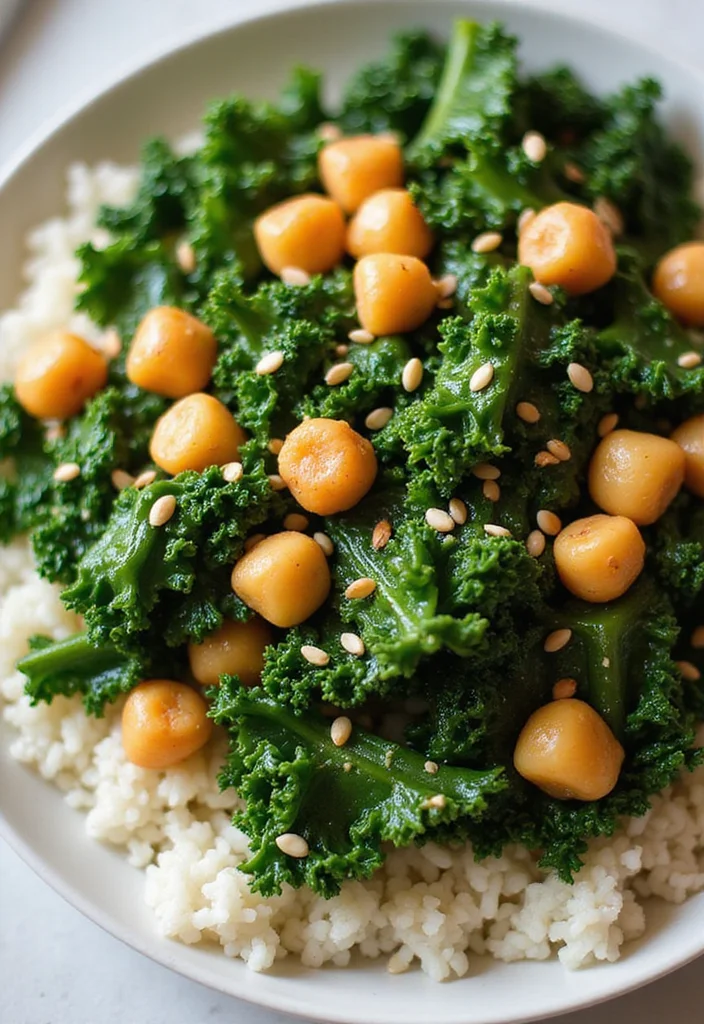 10 Kale Dinner Recipes for Nutritious Meals - 3. Savory Kale and Chickpea Stir-Fry