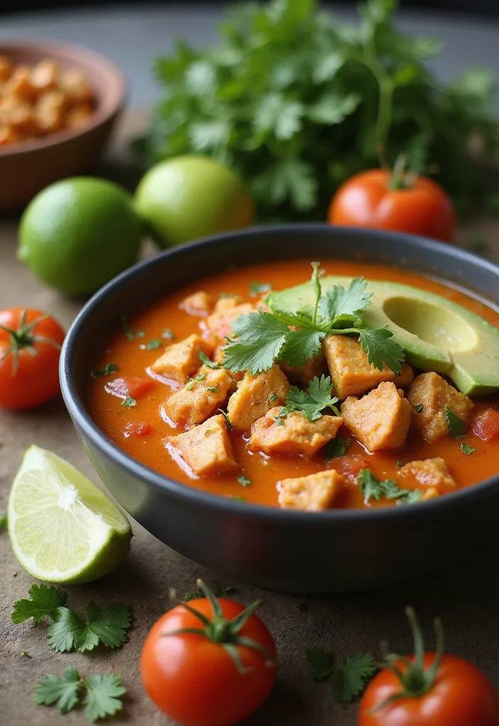 10 Keto Chicken Soup Recipes for Comfort and Ease - 10. Zesty Chicken Soup with Avocado