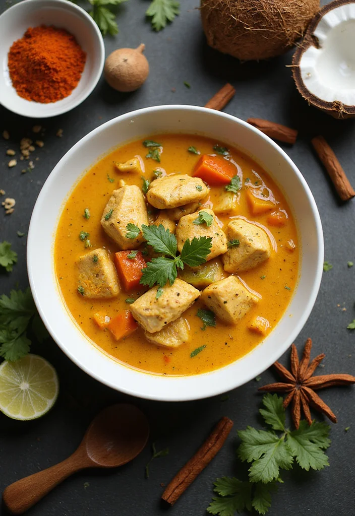10 Keto Chicken Soup Recipes for Comfort and Ease - 4. Coconut Curry Chicken Soup