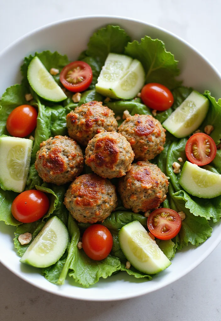 10 Keto Meatball Recipes for Easy Weeknight Cooking - 10. Meatball Salad Bowls