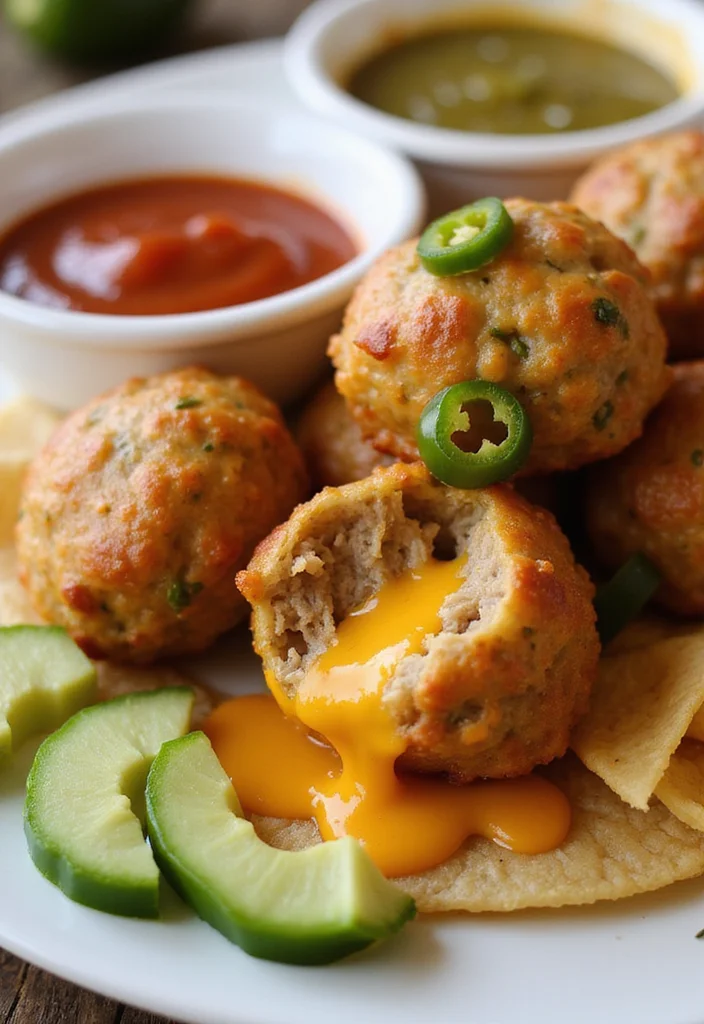 10 Keto Meatball Recipes for Easy Weeknight Cooking - 6. Cheesy Jalapeño Meatballs