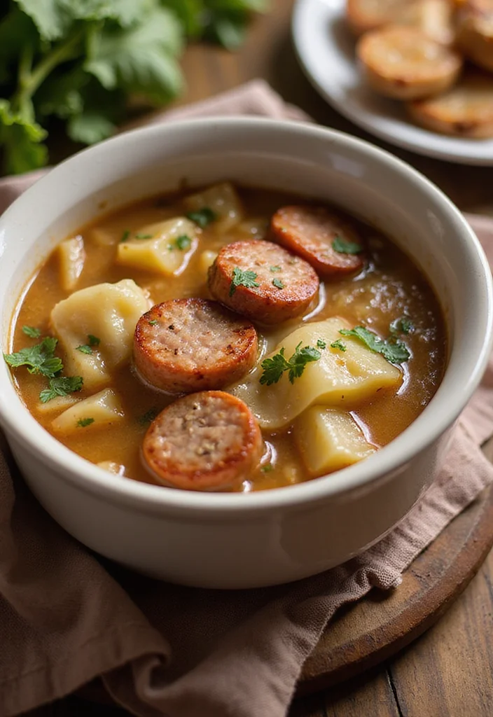 10 Keto Vegetable Soup Recipes for Simple Warm Bowls - 10. Cabbage and Sausage Soup