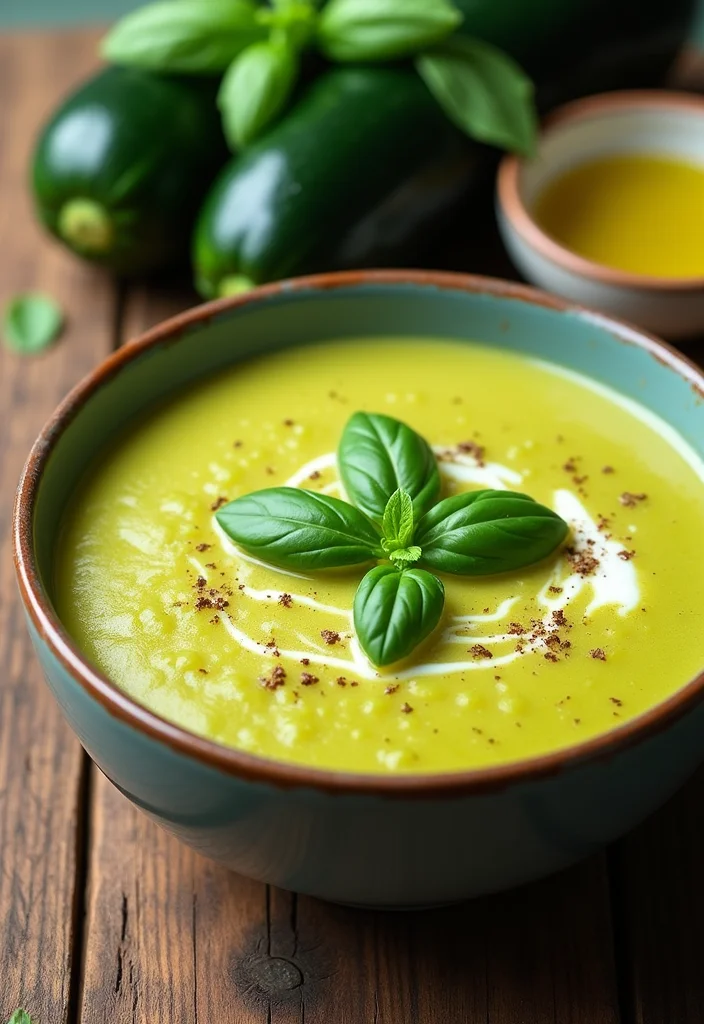 10 Keto Vegetable Soup Recipes for Simple Warm Bowls - 2. Zucchini and Basil Soup