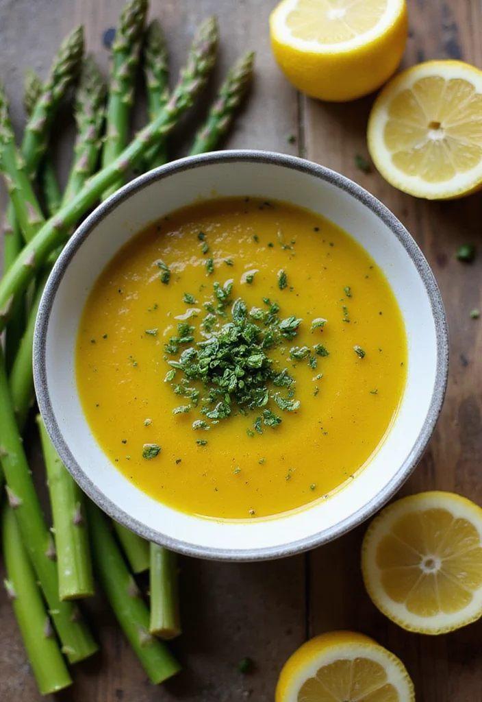 10 Keto Vegetable Soup Recipes for Simple Warm Bowls - 7. Lemon Garlic Asparagus Soup