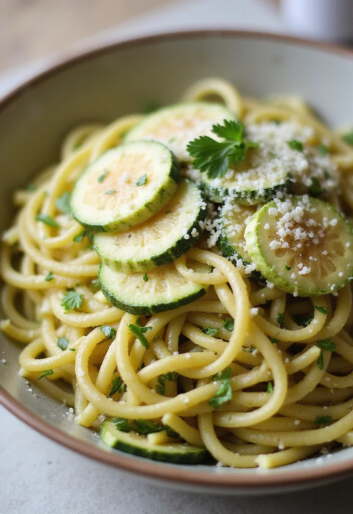 10 Keto Zoodle Recipes for Light Pasta Style Meals - 1. Creamy Garlic Parmesan Zoodles