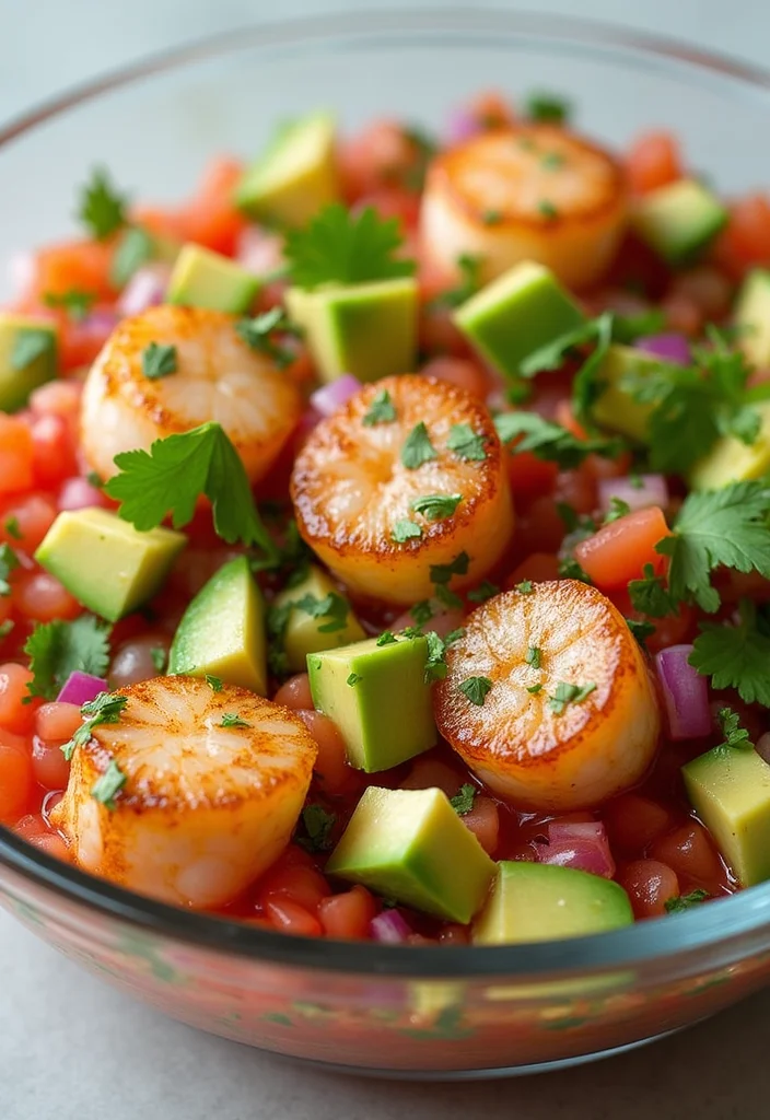 10 Scallop Dinner Recipes for Simple Elegant Meals - 4. Scallop Ceviche with Avocado