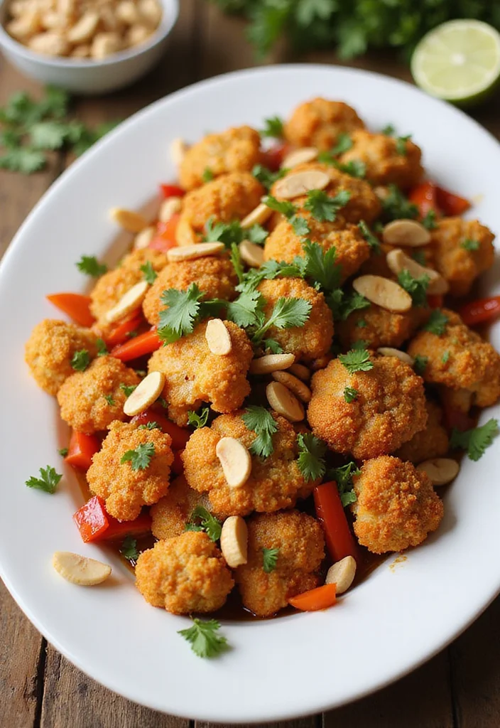 10 Vegan Chinese Recipes for Easy Flavorful Meals - 6. Kung Pao Cauliflower