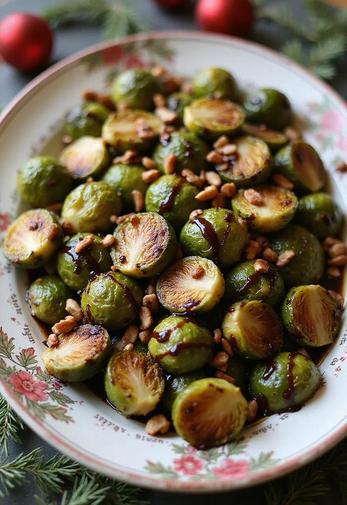 10 Vegan Christmas Recipes for a Festive Table - 7. Vegan Brussels Sprouts with Balsamic Glaze