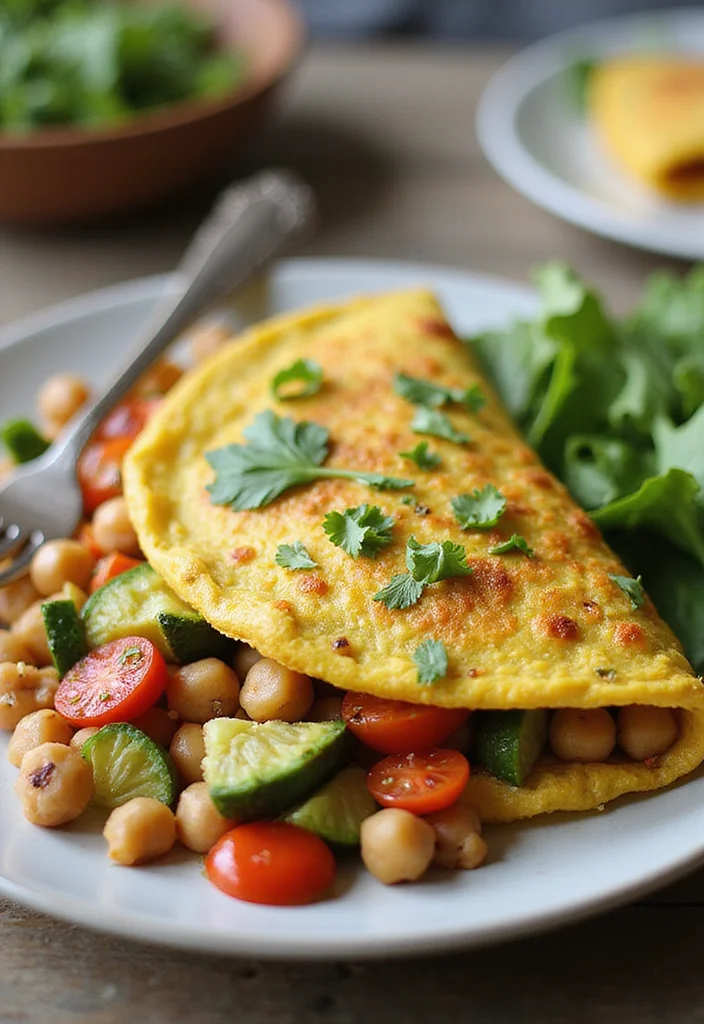 10 Vegan Egg Style Recipes for Simple Plant Based Eating - 2. Chickpea Omelet