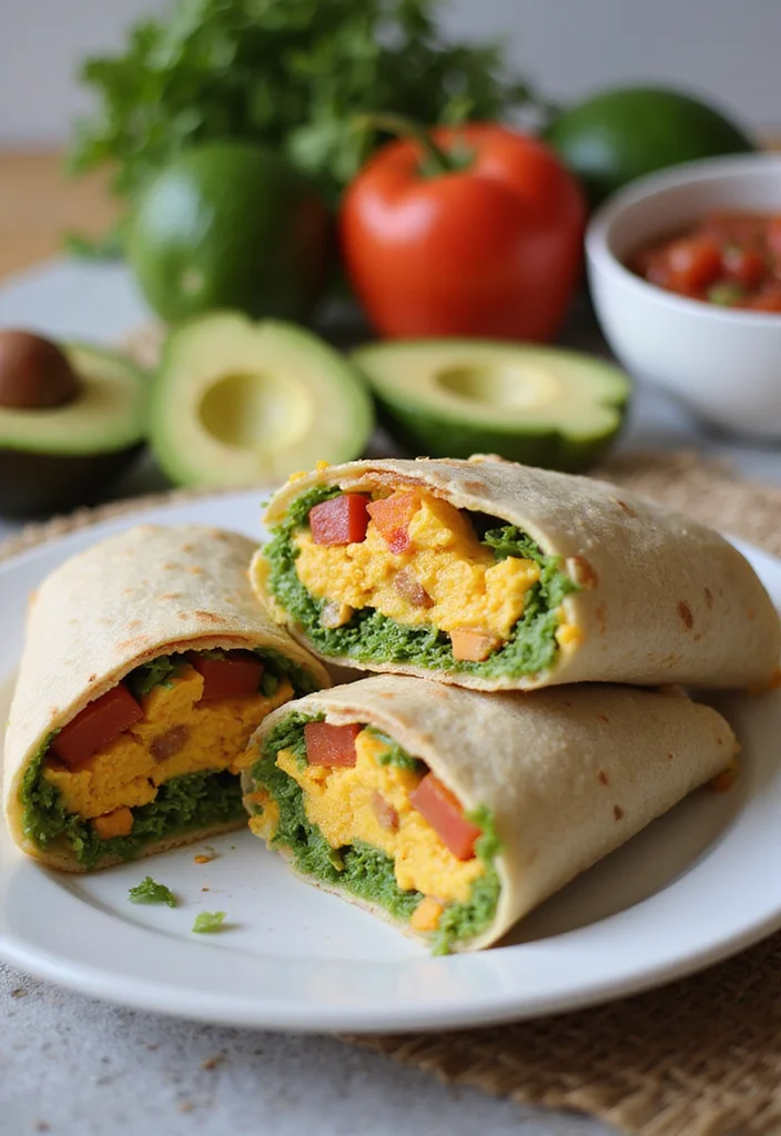 10 Vegan Egg Style Recipes for Simple Plant Based Eating - 3. Vegan Breakfast Burrito