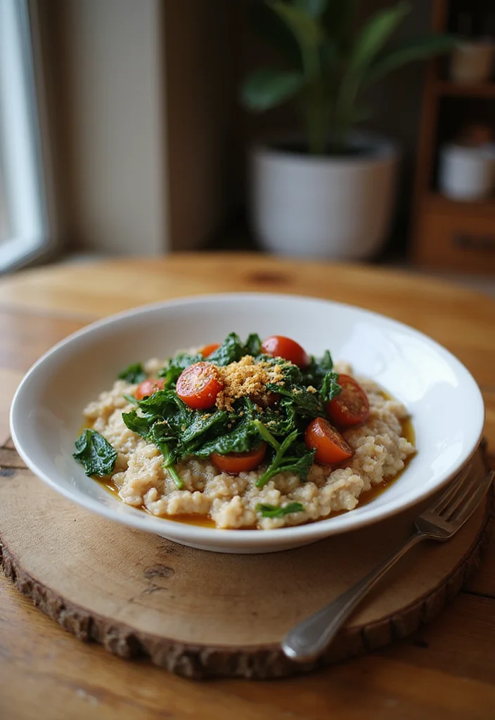 10 Vegan Egg Style Recipes for Simple Plant Based Eating - 9. Savory Oatmeal with Veggies
