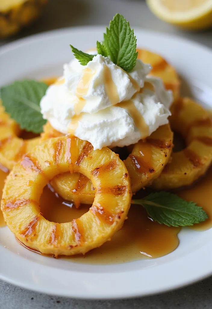 10 Vegan Grilled Recipes for Fresh Seasonal Meals - 10. Grilled Pineapple with Coconut Cream