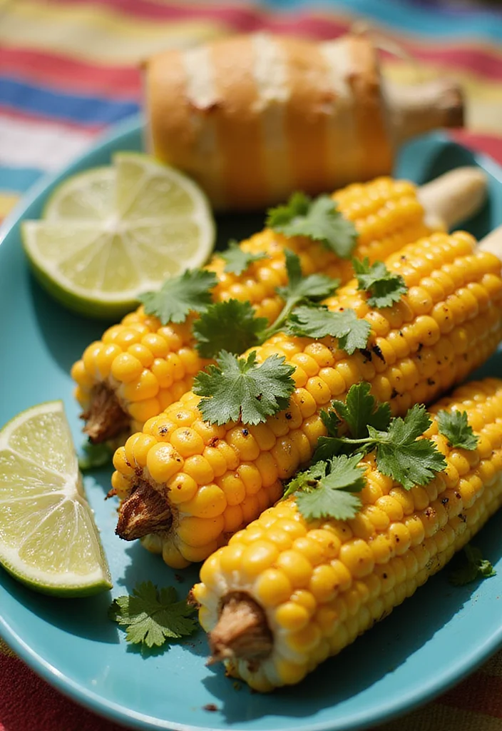 10 Vegan Grilled Recipes for Fresh Seasonal Meals - 4. Grilled Corn on the Cob with Lime and Cilantro