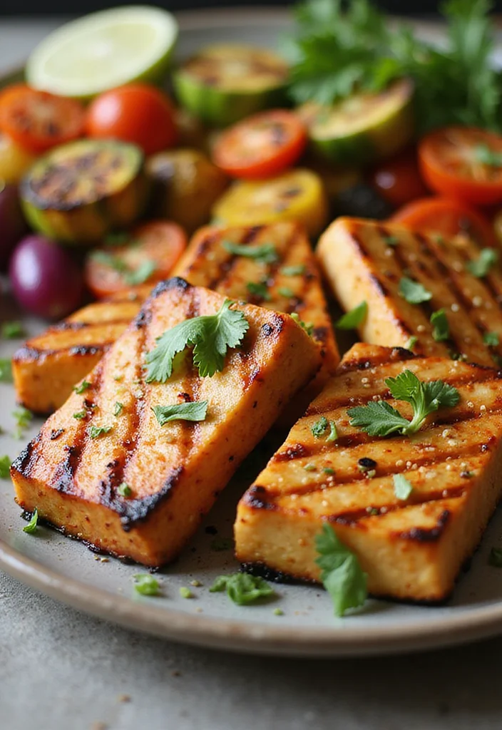 10 Vegan Grilled Recipes for Fresh Seasonal Meals - 5. Spicy Grilled Tofu Steaks