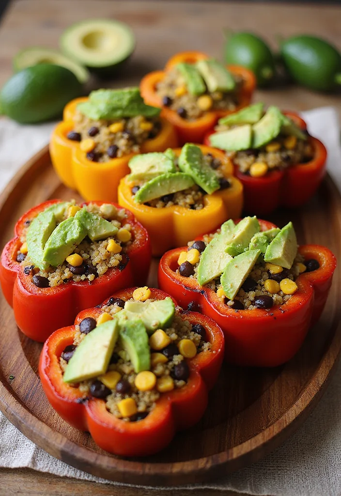 10 Vegan Grilled Recipes for Fresh Seasonal Meals - 8. Grilled Stuffed Bell Peppers