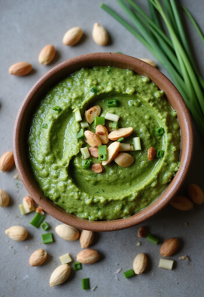 10 Vegan Pesto Recipes Fresh and Flavorful - 10. Chive & Brazil Nut Pesto