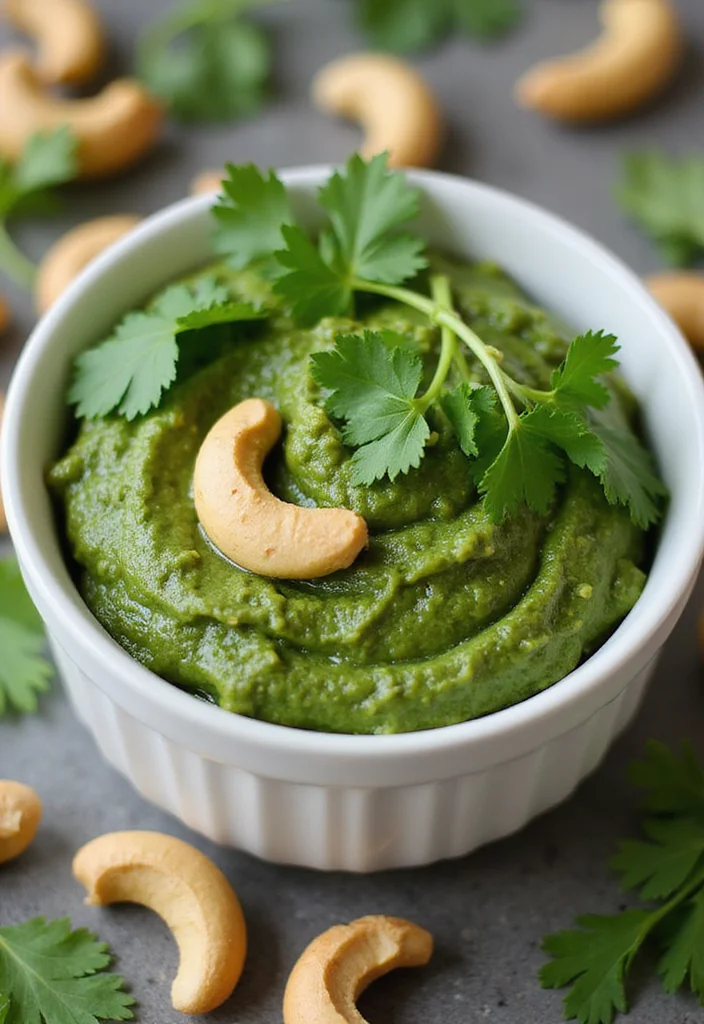 10 Vegan Pesto Recipes Fresh and Flavorful - 2. Cilantro & Cashew Pesto