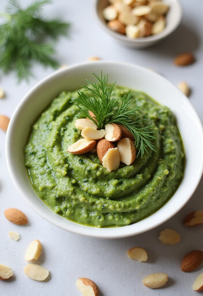 10 Vegan Pesto Recipes Fresh and Flavorful - 6. Dill & Almond Pesto