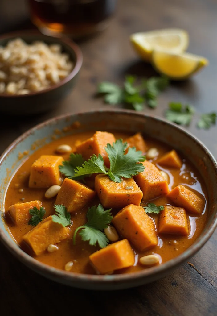 10 Vegan Thai Curry Recipes Warm and Aromatic - 3. Massaman Curry with Sweet Potatoes