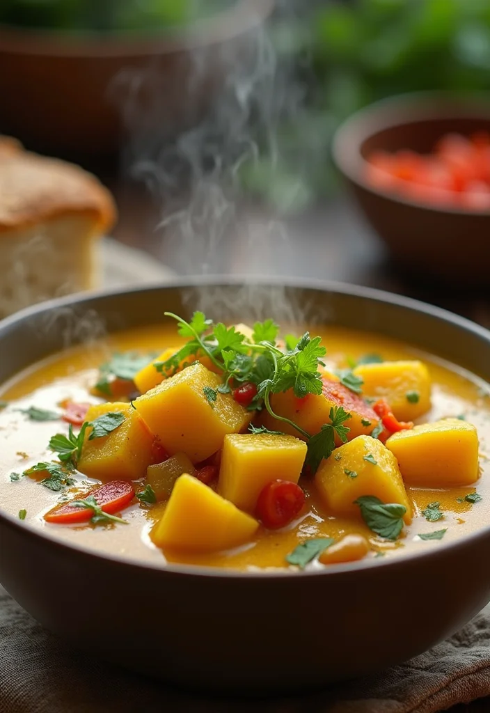 10 Vegan Thai Curry Recipes Warm and Aromatic - 7. Thai Yellow Curry with Potatoes