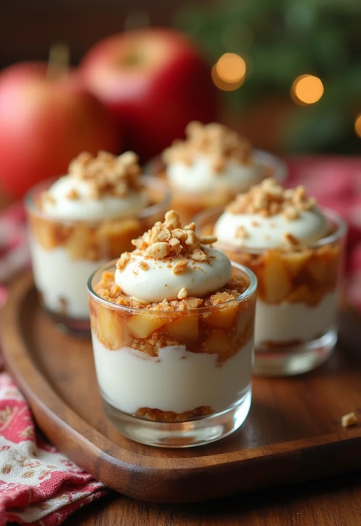 12 Dessert Cup Recipes Simple and Pretty - 10. Spiced Apple Cinnamon Cups