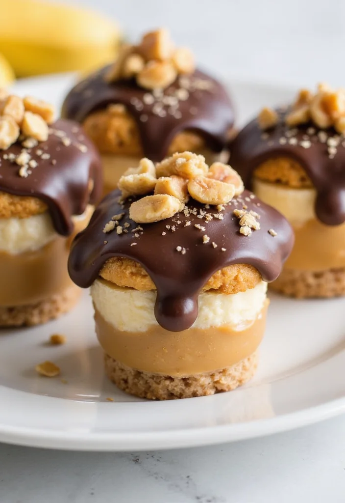 12 Dessert Cup Recipes Simple and Pretty - 5. Peanut Butter Banana Cups