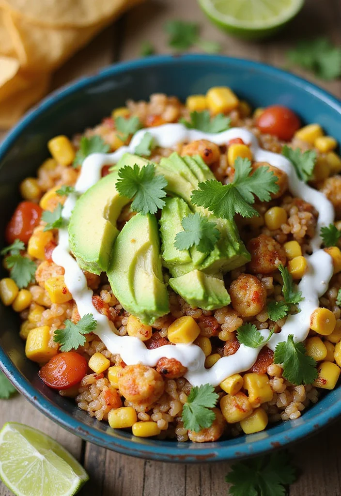 12 Dinner Bowl Recipes for Easy Balanced Eating - 11. Mexican Street Corn Bowl