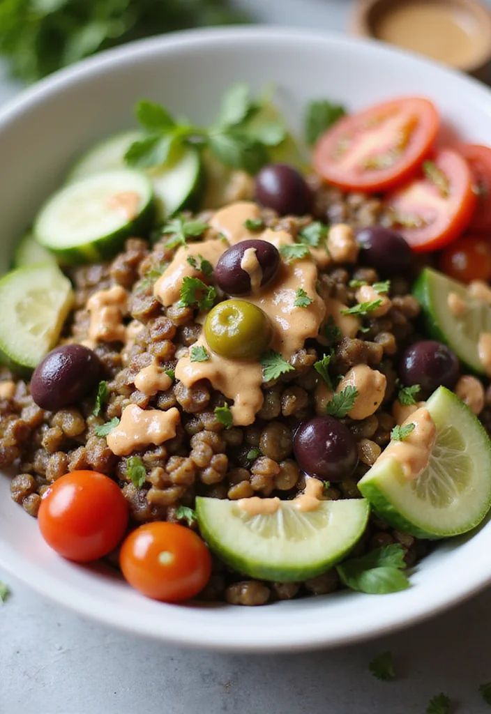 12 Dinner Bowl Recipes for Easy Balanced Eating - 4. Mediterranean Lentil Bowl