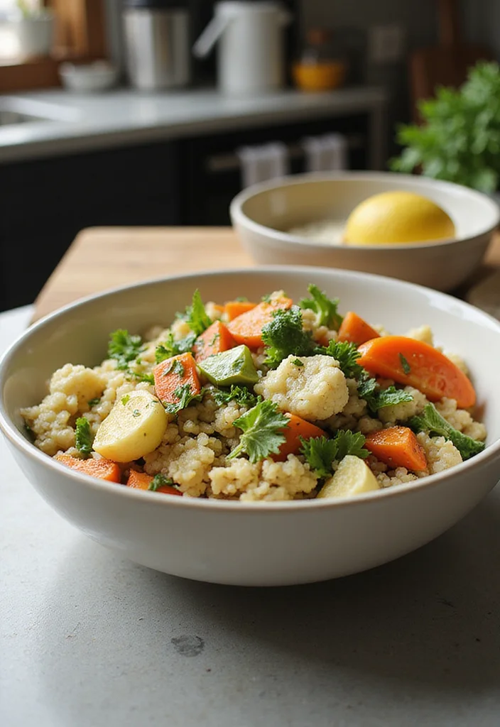 12 Dinner Bowl Recipes for Easy Balanced Eating - 6. Cauliflower Rice and Veggie Bowl