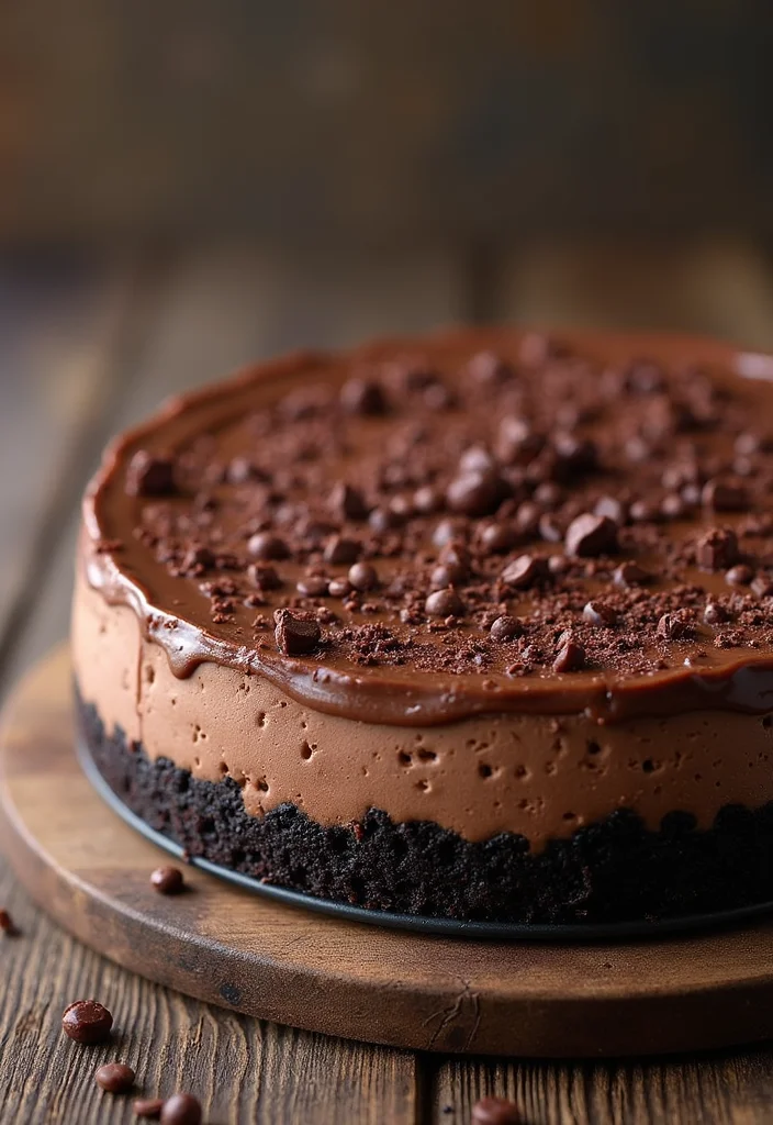 12 Easy Thanksgiving Dessert Recipes for Busy Cooks - 2. No-Bake Chocolate Cheesecake
