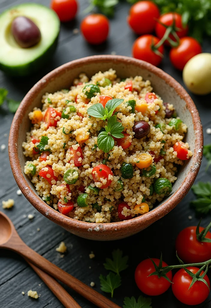 12 Fresh Dinner Recipes Light and Flavorful - 1. Mediterranean Quinoa Salad