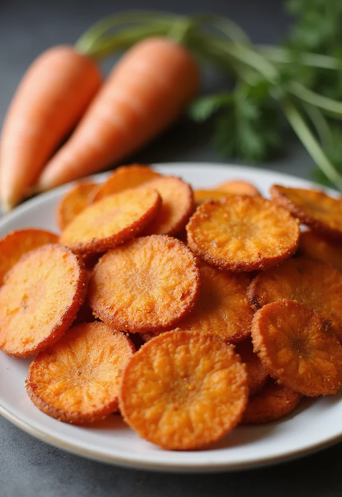 12 Healthy Carrot Recipes for Bright Everyday Eating - 9. Baked Carrot Chips