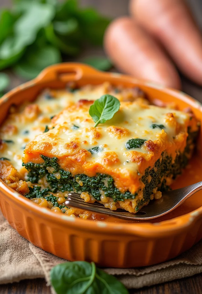 12 Healthy Dinner Casserole Recipes for Busy Nights - 2. Sweet Potato and Spinach Casserole