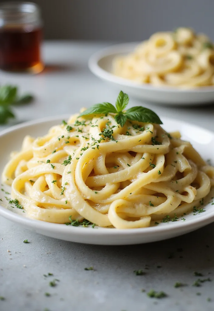 12 Healthy Italian Recipes: Simple and Flavorful - 10. Healthy Fettuccine Alfredo