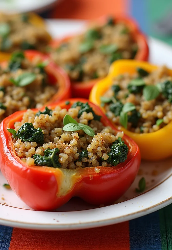 12 Healthy Italian Recipes: Simple and Flavorful - 5. Quinoa and Spinach Stuffed Peppers