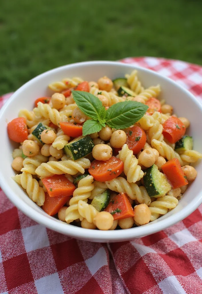 12 Healthy Italian Recipes: Simple and Flavorful - 7. Chickpea Pasta Salad