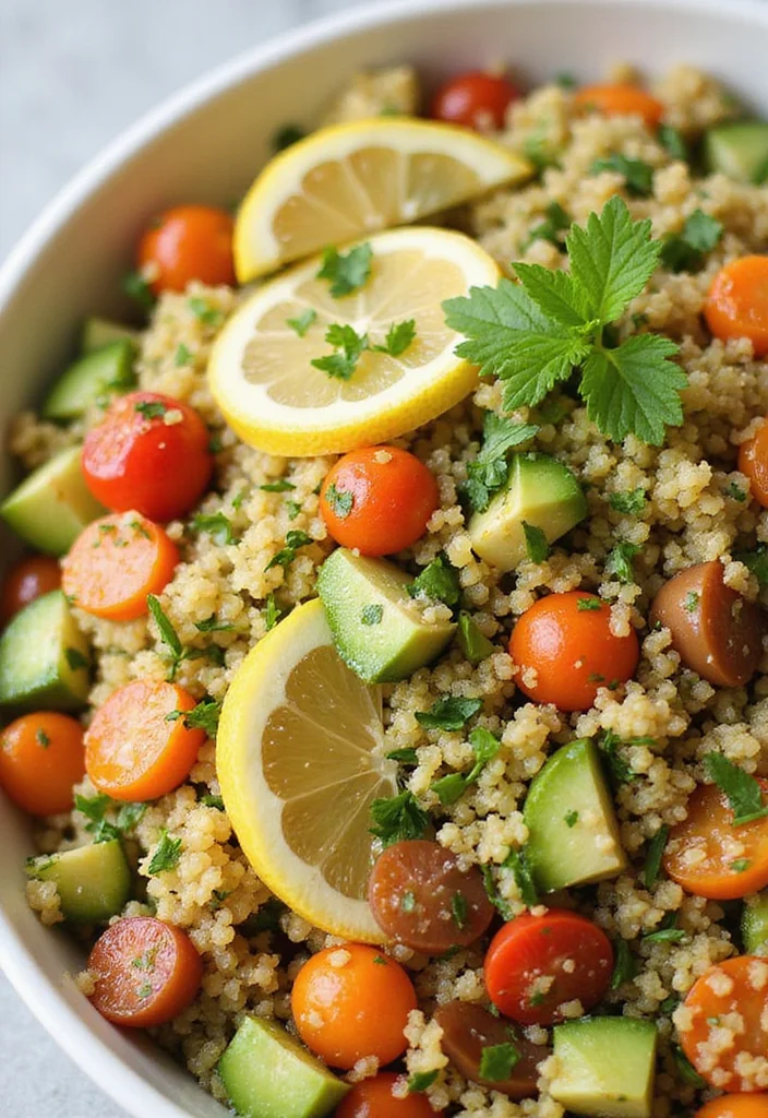 12 Healthy Quinoa Recipes for Everyday Meals - 1. Lemon Garlic Quinoa Salad