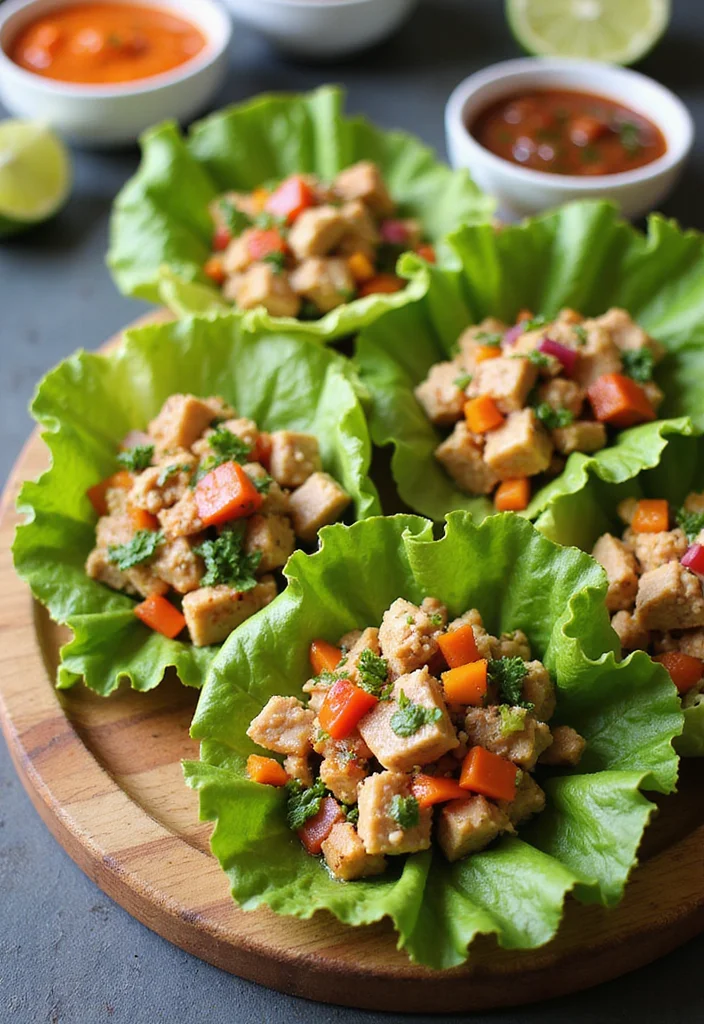 12 Healthy Tuna Recipes for Light Protein Meals - 3. Tuna Lettuce Wraps