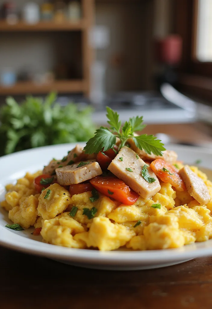 12 Healthy Tuna Recipes for Light Protein Meals - 7. Tuna & Egg Breakfast Scramble