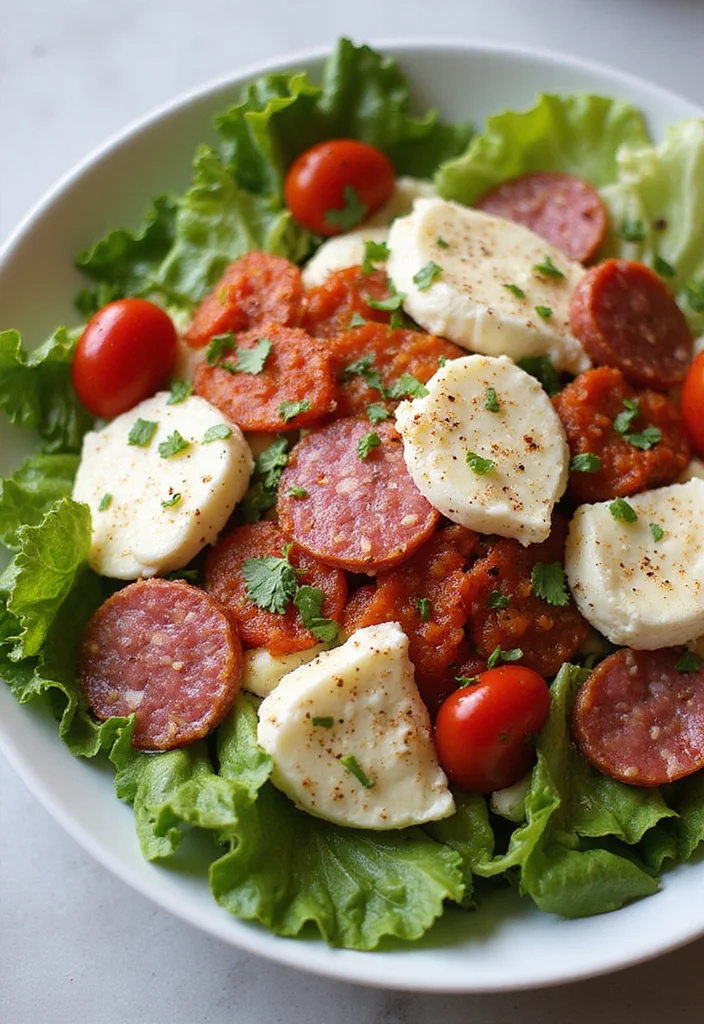 12 Keto Friendly Salad Recipes for Fresh Eating - 11. Loaded Italian Salad