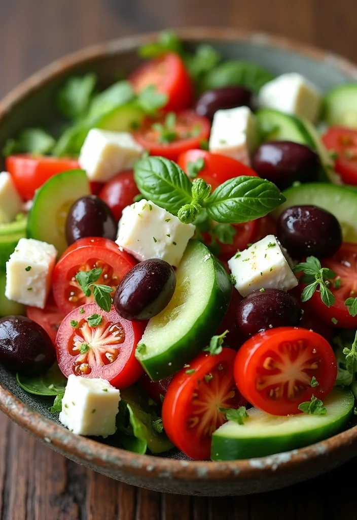 12 Keto Friendly Salad Recipes for Fresh Eating - 4. Greek Salad with Olives