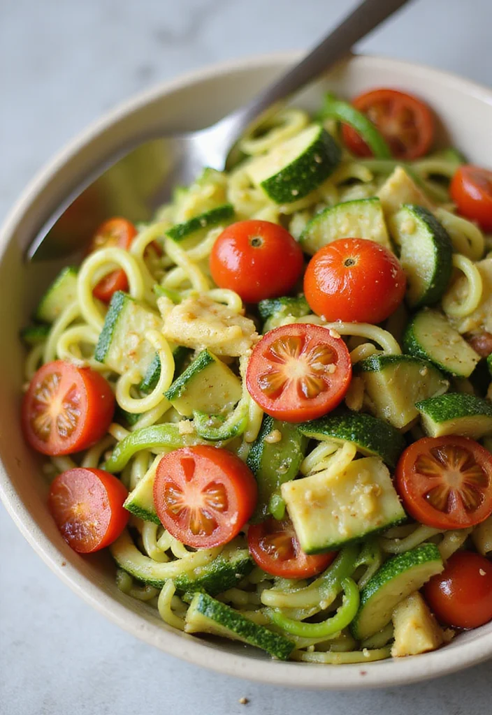 12 Keto Friendly Salad Recipes for Fresh Eating - 5. Zucchini Noodle Salad