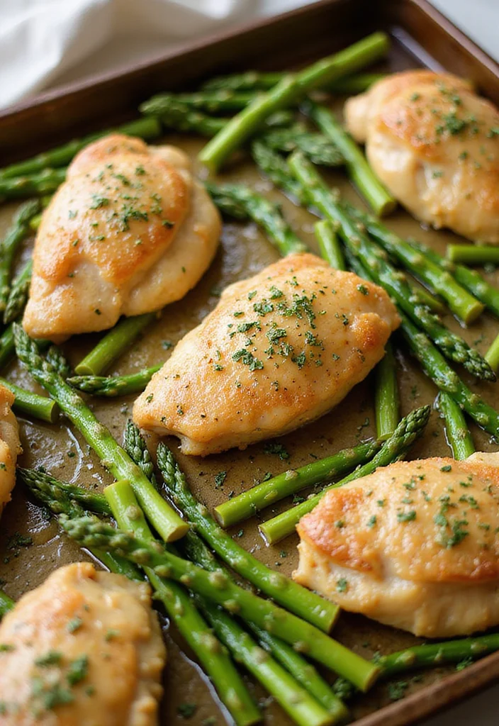 12 Keto Sheet Pan Recipes for Fast No Fuss Dinners - 1. Lemon Garlic Butter Chicken with Asparagus